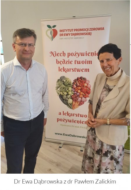 Dr Ewa Dąbrowska z dr Pawłem Zalickim 